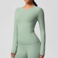 Camisetas de Entrenamiento Sin Costuras para Mujer Ropa Deportiva de Yoga de Manga Larga - details 16