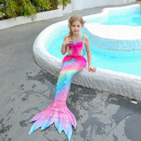 Traje de baño de cola de sirena para niños y niñas, bañador con Monofin - details 16