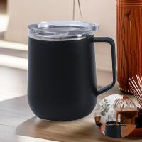 Taza de café de viaje para llevar, taza de café con aislamiento y tapa a prueba de fugas, taza de viaje térmica de café de doble pared al vacío - details 3