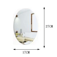 Pegatina de Espejo de Pared Extraíble 3D Diseño Ovalado Ideal para Baño Decoración del Hogar - details 0