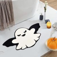 Felpudo de Halloween, alfombra de imitación de cachemira, absorbente y antideslizante para baño, resistente a las manchas y al desgaste, decoración de Halloween - details 1