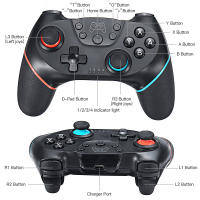 Mando inalámbrico con Bluetooth para Nintendo Switch, Gamepad Pro OLED, Control de consola, de doble Motor Joystick, eje giroscópico, activación con una tecla - details 2