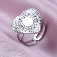 Joyería para dedos de niña, Anillos de corazón para mujer, accesorios, Anillo de acero inoxidable, suministros de amor, Anillos DIY, regalo del Día de San Valentín - details 59