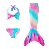Traje de baño de cola de sirena para niñas, ropa de playa, Bikini, 2023 - details 5