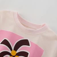 Conjunto de dos piezas para niñas, nueva camiseta de manga corta para niños medianos y pequeños de verano, conjunto para niños - details 3