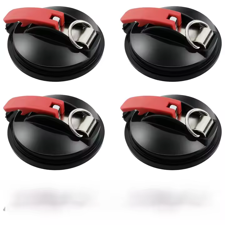 Con amarre, 8 piezas de ganchos en forma de S, gancho de fijación con ventosa para toldos, carpas laterales de automóvil, accesorio de lona para - 1