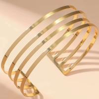 Pulsera en espiral minimalista Retro, diseño hueco ligero y urioso, adecuada para materiales de hierro para mujer, nueva moda - details 4
