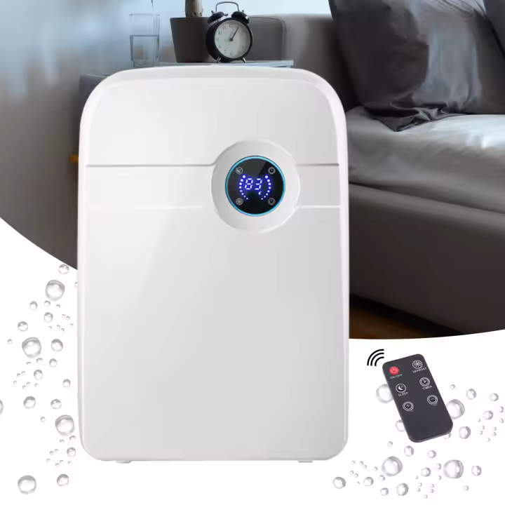 Deshumidifier Silencioso para habitación, deshumidador Eléctrico with Tanque de Agua de 2,5 L y Automático, 42 W - 1