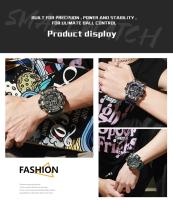 Reloj Deportivo Unisex SMAEL para Parejas con Pantalla LED Digital Iluminación Trasera Coloreada Dial de Cuarzo Alarma Fecha y Cuenta Regresiva Correa de Silicona - details 9