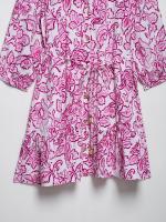 Mini vestido con estampado de flores de moda para mujeres europeas y americanas - details 7