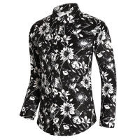 Camisa de Moda de Otoño Impresión Digital Casual Camisa de Negocios de Manga Larga - details 18