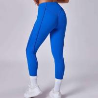 Body de yoga sin costuras para mujer, cintura alta deportiva para mujer, color melocotón, pantalones de entrenamiento para correr, entrenamiento, gimnasio - details 11