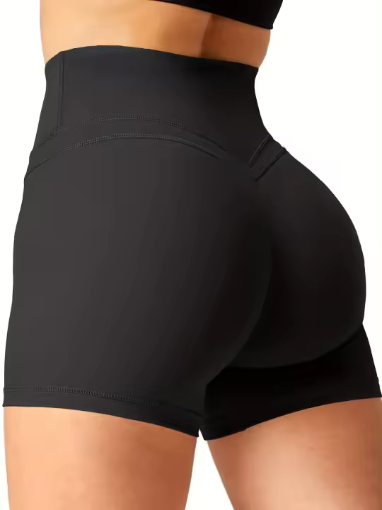 Pantalones cortos de entrenamiento para mujer, Shorts de cintura alta para correr, gimnasio, Yoga, motociclista, ropa deportiva para mujer - 1