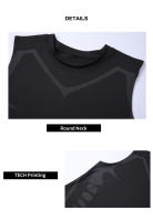 Top De Compresión Para Hombre Camiseta Sin Mangas Para Gimnasio Rápido Secado Deporte Fitness Vestido De Musculación Entrenamiento Top De Músculo - details 15