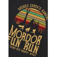 Sudadera con capucha de algodón de marca para hombre, Mordor fun run, un hombre no solo camina, sudadera, ropa de calle, otoño invierno 24 - details 4