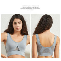 Sujetador deportivo de color sólido para mujer, top de fitness, gimnasio, yoga, entrenamiento atlético, suave, acolchado - details 19