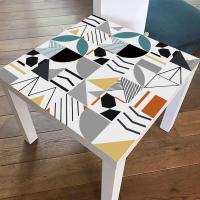 Geometric Tile Lack Table Tops Wall Art Furniture Removable Self-Adhesive Waterproof Wallpaper Wall Sticker - details 1