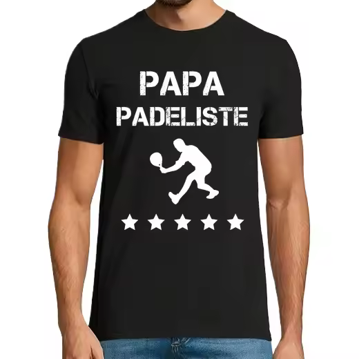 papá padel padel padre39s day,Camiseta de Pádel Divertido, ropa para exteriores - 1