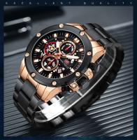 Reloj de cuarzo de negocios para hombre: reloj de pulsera de acero inoxidable resistente al agua para uso diario y en la oficina AliExpress Trending Pick - details 1