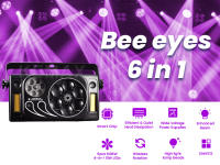 Luz de Escenario LED de 80W 6en1 Haz de Láser Estroboscópico DJ para Fiesta Control Remoto RGBW - details 0