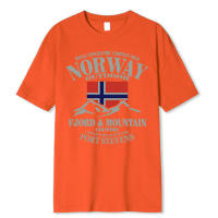 Camiseta de Algodón para Hombres Cuello Redondo, Manga Corta, Diseño de Bandera Noruega, Montañas Fjord, Estilo Hip-Hop Loco, Talla Grande, Verano - details 6
