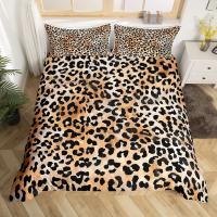 Juego de Ropa de Cama con Estampado de Leopardo Funda de Edredón de Piel de Animal para Niños Adolescentes Adultos Funda de Almohada de Poliéster con Estampado de Leopardo - details 9