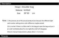 Bolsos de hombro Bolsos de mano de ganchillo para mujer Bolso de mano Bolso de viaje de playa Bolso de compras de gran capacidad - details 0