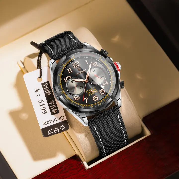 Reloj suizo nuevo para hombre reloj de cuarzo cronógrafo casual de moda para hombre - 1