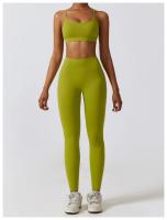 Pantalones de Yoga Transpirables para Mujer Pantalones Deportivos sin Costuras Elásticos Hips Push Up Leggings de Fitness Exercise Yoga Tipo de Paño: Entrenamiento - details 1
