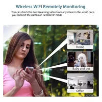 Cámara de Seguridad con Detección de Movimiento Ángulo Amplio 140° Resolución 1080P - details 1
