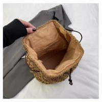 Bolsa de paja de verano para mujer, mochila de moda - details 11