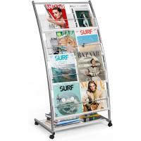 Soporte para folletos y revistas – Soporte inclinado para libros y revistas con 4 estantes (blanco, 4 capas, 59,5 cm de ancho) - details 7
