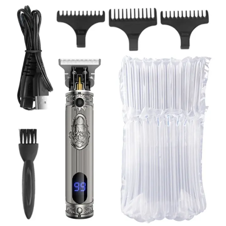 Afeitadora Eléctrica Profesional KMEI Original con Carcasa de Metal Potente para Hombres Set sin Cable para Peluquería Barro de Portátil con Batería Normal - 1