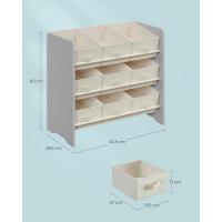 Organizador Infantil para Libros, 9 Cajas de Almacenamiento no Tejidas, Espaciosa, - details 4
