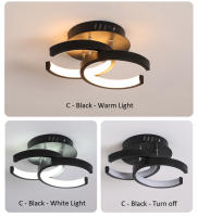 Luz LED Moderna TOMAXIN con Marco Cuadrado Negro y Blanco de 24CM para Iluminación de Salas Dormitorios y Pasados Interiores Ajustable en Color - details 13
