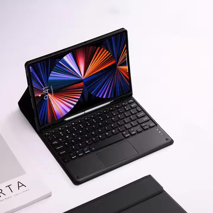 Funda con teclado táctil en español para iPad, protector con ranura para bolígrafo, 10. ª generación, 2022, 10,9 pulgadas - 1