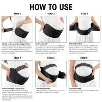 Soporte de Barriga Ajustable para Embarazadas Protector de Abdomen con Cinturón de Espalda - details 0