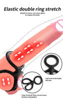 Anillo de pene para hombres, eyaculación retardada, extensor de erección, juguetes sexuales para hombres, BDSM - details 2