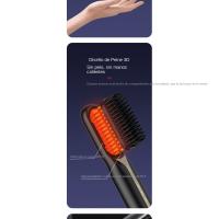Mini Cepillo Alisador de Cabello, 3 Niveles Temperatura Cepillo Alisador Inalámbrico, Peine Alisador de Cabello con Pantalla Pan - details 7