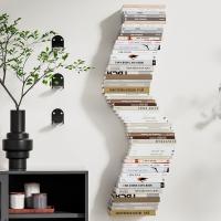 Organizador de libros Invisible multifunción, estantería flotante, accesorios de estante de exhibición, decoración del hogar montada en la pared para interiores, 2 uds. - details 5