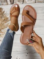 Zapatillas planas de moda casual para primavera-verano 2025 Uso hogareño y al aire libre sin cordones Combinables con todo Vacaciones en la playa - details 20