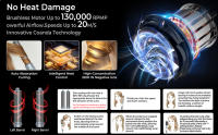 Secador de Pelo Iónico 5 en 1 Secado Rápido 110000 RPM, Alto Nivel de Iones, Ideal para Viaje y Casa Adecuado para Cabello Recto y rizado - details 2