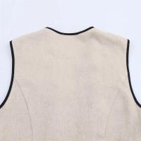 Vestido casual con decote en V Cinturón, sin mangas, cómodo para el verano 2025 Moda de mujer - details 7