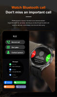 Reloj inteligente 1,85 pulgadas HD pantalla grande NFC Reloj inteligente hombres Bluetooth llamada presión arterial GPS al aire libre seguimiento deportivo Smarthwatch brújula esfera personalizada salud Smartwatch - details 13