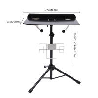 Trípode portátil para salón de tatuajes, mesa de escritorio de 117,5-112cm, bandeja para estación de trabajo de tatuajes, soporte para estación de trabajo, bandeja negra - details 1