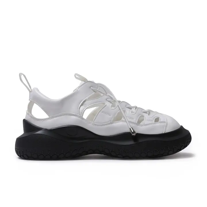 2025 Verano Nuevos Deportes Sandalias Mujeres Casual Hueco Grueso Fondo Aumentando Cabeza Grande Zapatos - 1