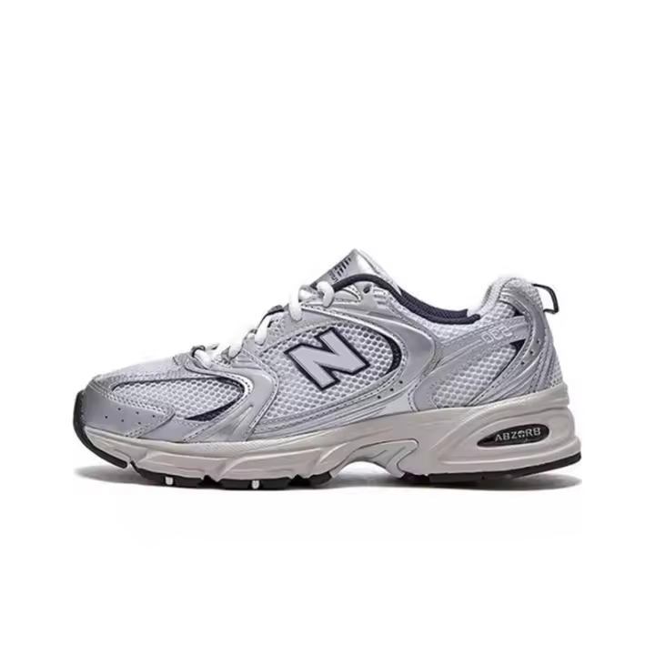 Leten NB 530 gris sier cómodo tejido de malla cuero artificial absorción de golpes antideslizante resistente al desgaste transpirable zapatos de trabajo - 1