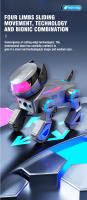 Perro Robot con Control remoto, mascotas robóticas interactivas inteligentes programables con Bluetooth, música, perros bailando, juguetes para niños, regalos - details 11