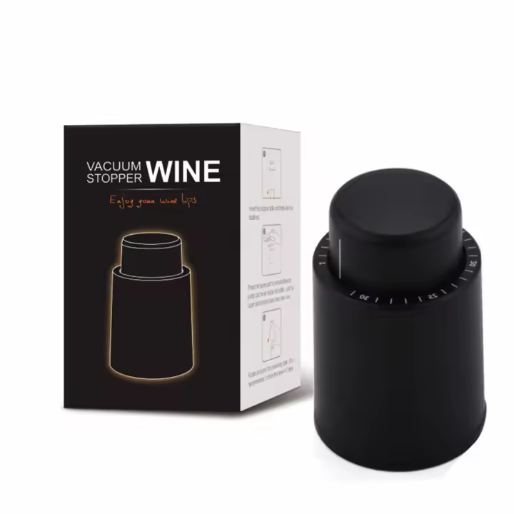 Tapón de vino reutilizable, tapón de botella de vino, vacío Real, corchos para mantener fresco - 1