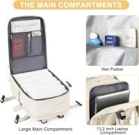 Mochila viaje cabina avion 40x20x25, mochila de viaje para cabina de Ryanair, maleta de cabina para avión, bolsa de cabina Easyjet, equipaje de mano para avión, mochila de senderismo - details 2